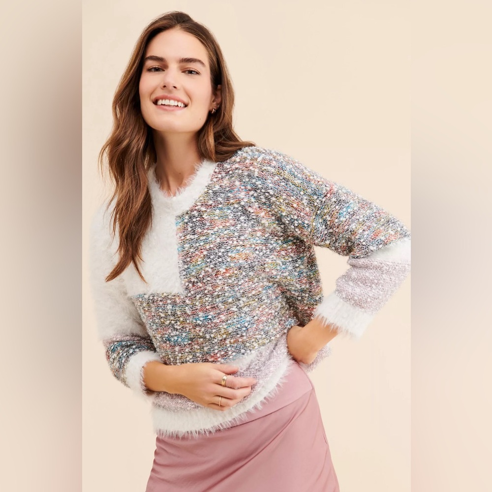 Anthropologie Raga Dempsey Tinsel Sweater